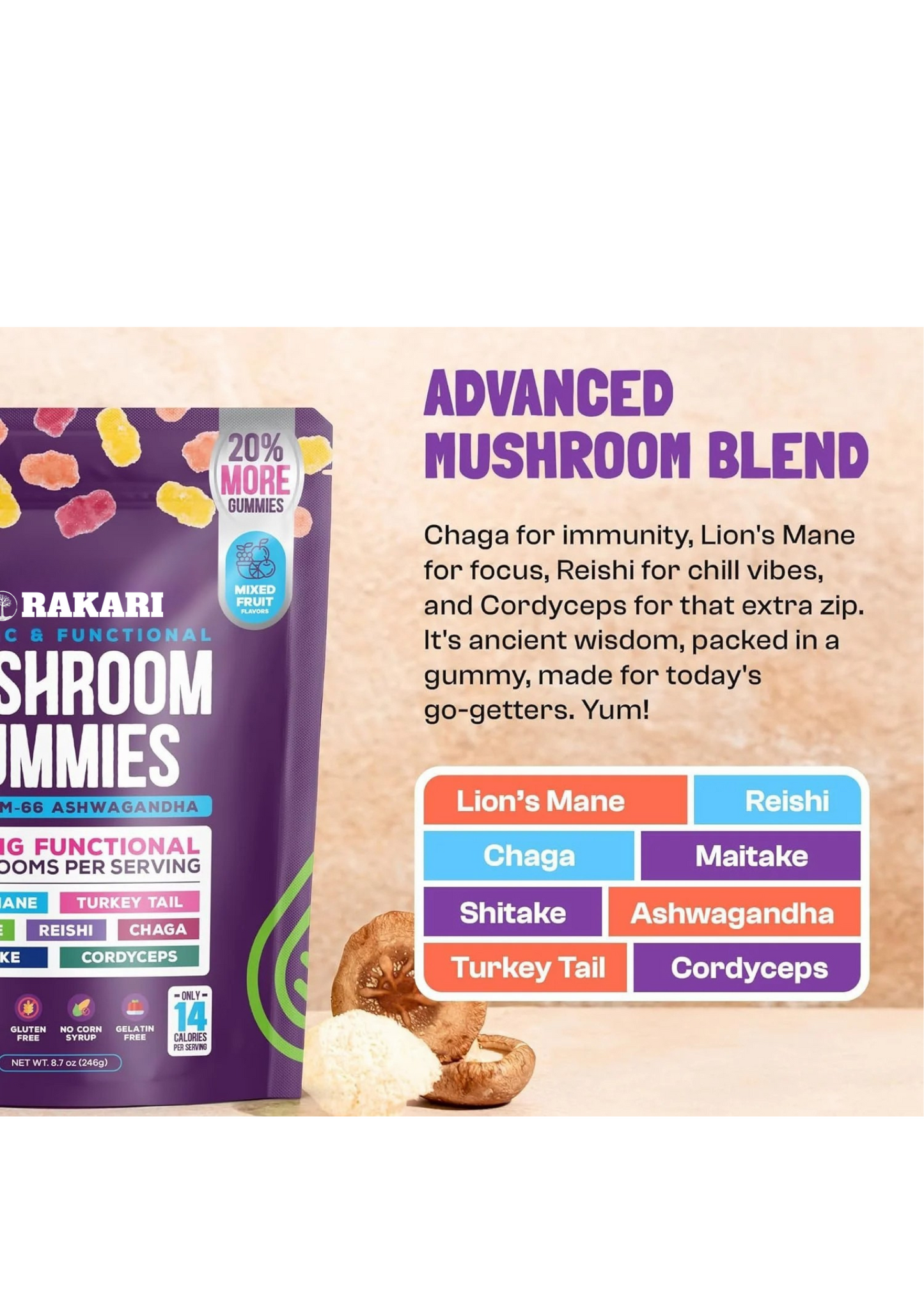 Rakari Mushroom Gummies